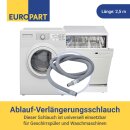 Universal Ablaufschlauchverlängerung 2,5m Waschmaschine Spülmaschine