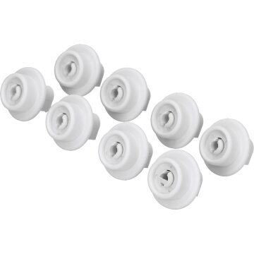 8x Korbrollen unten Geschirrspüler kompatibel für AEG Electrolux 50279059005 Privileg Quelle 01001648