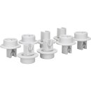 8x Korbrollen unten Geschirrspüler kompatibel für AEG Electrolux 50279059005 Privileg Quelle 01001648