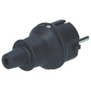 Schukostecker Vollgummi für Leitungen bis H 07 RN-F 3x1,5mm² schwarz kompatibel mit Bachmann