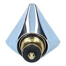 Knebel 1/2" komplett Warmwasser Kronengriff Drehknopf nichtsteigende Spindel