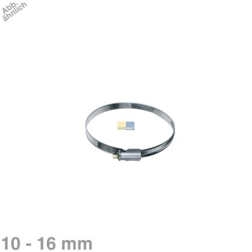 Schlauchschelle 10-16mmØ 9 mm Bandbreite