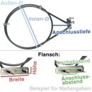 LUTH Premium Profi Parts Heizelement Ringheizung 2400W 230V Heißluft Heizspirale für Backofen Herd kompatibel mit EGO 20.27194.000 AEG Juno Electrolux Bauknecht Whirlpool Indesit