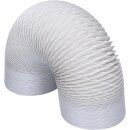 LUTH Premium Profi Parts Abluftschlauch weiß 100er rund 2,5m flexibel PVC für Dunstabzugshaube Klimaanlage Trockner kompatibel mit Bosch WZ20180 00444869 00670752 Serie 2 Serie 4 IQ100 IQ300 IQ390