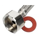 Universal Zulaufschlauchverlängerung gerade/gerade 3,0m 90°C Edelstahl für Waschmaschine und Geschirrspüler