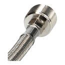 Universal Zulaufschlauchverlängerung gerade/gerade 3,0m 90°C Edelstahl für Waschmaschine und Geschirrspüler