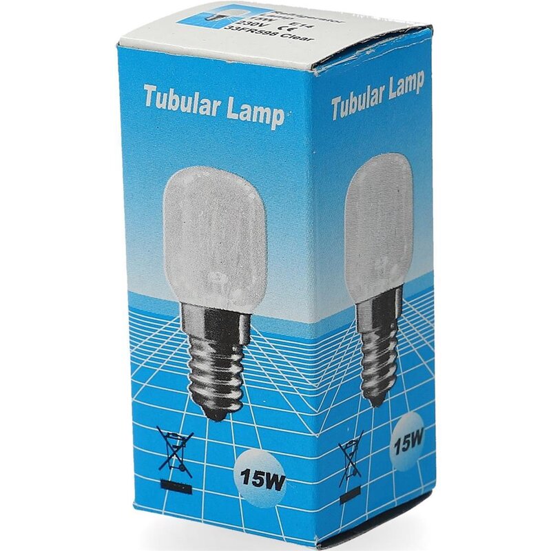 2 Stück Kühlschrank-Leuchtmittel 80 lm 2800 K 15 W E14 Ersatz-Halogenlampen für Kühlschrank transparentes Glas 230 V 