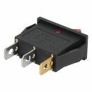 Wippschalter 1polig rot 11 x 30 mm 16 A Kaffeemaschine