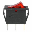Wippschalter 1polig rot 11 x 30 mm 16 A Kaffeemaschine