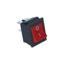 LUTH Premium Profi Parts Universal Ausschalter 2-polig rot leuchtend Kleingeräte 22 mm x 30 mm