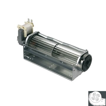 Querstromlüfter 180mm TypA Motor links für Stiebel-Eltron AEG/Zanker 066221