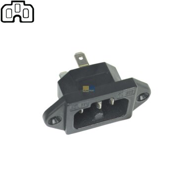 Heißgeräte-Einbaustecker 155°