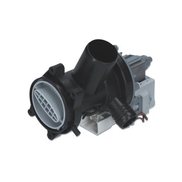LUTH Premium Profi Parts Ablaufpumpe mit Pumpenkopf und Sieb kompatibel mit Whirlpool 481010584942 für Waschmaschine