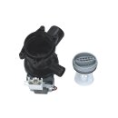 LUTH Premium Profi Parts Ablaufpumpe mit Pumpenkopf und Sieb kompatibel mit Whirlpool 481010584942 für Waschmaschine