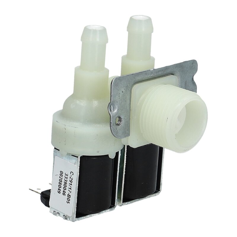 Product Image for UNIVERSAL Magnetventil Ventil 2-fach 90° 11,5 mm Waschmaschine Spülmaschine
