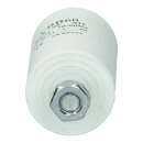 Kondensator Anlaufkondensator Waschmaschine 4,00µF 450V  6,3 mm AMP-Doppelsteckfahnen Bodenbefestigungsschraube M8 universal