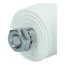 Kondensator Anlaufkondensator Waschmaschine 4,00µF 450V  6,3 mm AMP-Doppelsteckfahnen Bodenbefestigungsschraube M8 universal