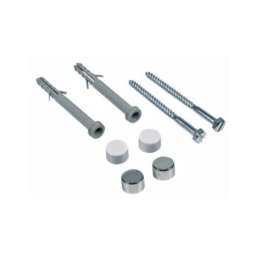 Befestigungssatz für Stand-WC weiß chrom 22507 6