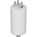 Kondensator 18,00ÂµF 450V ALTERNATIVE mit Steckfahnen und Befestigungsschraube CBB60