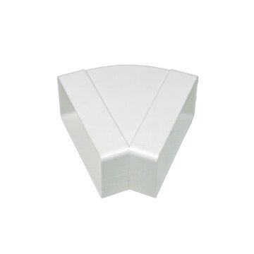Universal Flachkanalbogen 100erF Dalap 505 45° horizontal beidseitig Muffe zu 111x56mm Belüftungstechnik