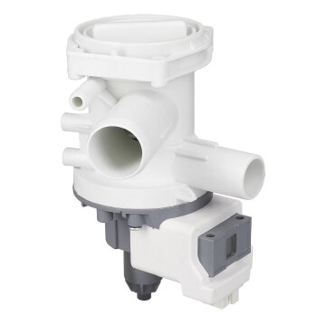 LUTH Premium Profi Parts Ablaufpumpe kompatibel mit Bosch Siemens Neff 00144487 mit Kopf Sieb für Waschmaschine Waschtrockner