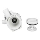 LUTH Premium Profi Parts Ablaufpumpe kompatibel mit Bosch Siemens Neff 00144487 mit Kopf Sieb für Waschmaschine Waschtrockner