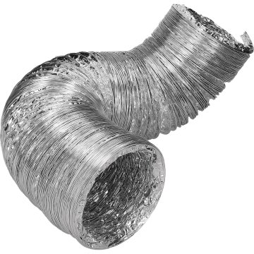 LUTH Premium Profi Parts universal Abluftschlauch 125er Rundsystem 5m Aluminium schwer u.a. für Dunstabzugshaube