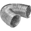 LUTH Premium Profi Parts universal Abluftschlauch 125er Rundsystem 5m Aluminium schwer u.a. für Dunstabzugshaube