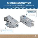 LUTH Premium Profi Parts Türscharnier Set oben unten kompatibel mit AEG 4055504197 2211202045 in Kühlschrank