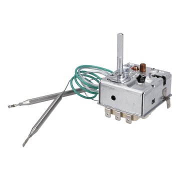 Spares2go Thermostat-Einheit NT252ZW/6 Für Caple Herd/Backofen – Ersatzteil Mit 166 Mm Kapillarrohr