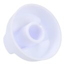 Knebel 43mmØ weiß mit Adaptern Universal für alle Marken