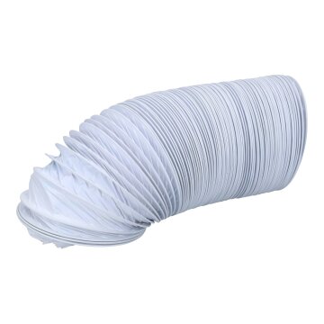 LUTH Premium Profi Parts Abluftschlauch 100er Rundsystem 2,8m PVC weiß für Trockner