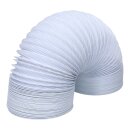 LUTH Premium Profi Parts Abluftschlauch 100er Rundsystem 2,8m PVC weiß für Trockner