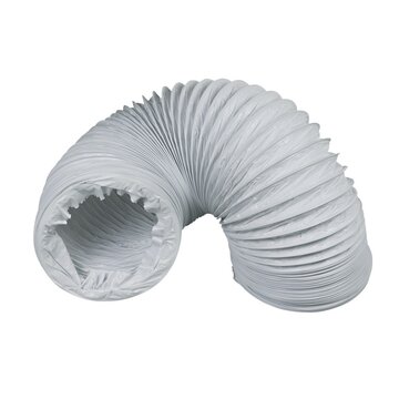 Universal Abluftschlauch 150er Rundsystem 2,80m weiß für Dunstabzugshaube