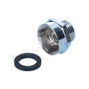 Sanitär-Adapter 3/4" Innengewinde auf 1/2" Außengewinde Reduzierung