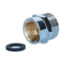 Sanitär-Adapter 3/4" Außengewinde auf 1/2" Innengewinde Reduzierung