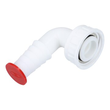Schlauchanschluss Anschluss  für 1" Siphon Waschmaschine Spülmaschine 090348