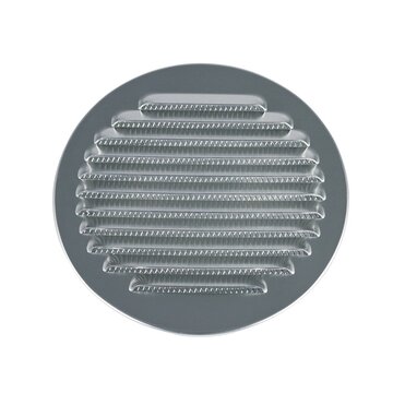 Universal Lüftungsgitter 125erR Metall mit Insektenschutznetz für Luftführung Dunstabzugshaube