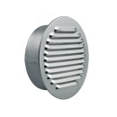 Universal Lüftungsgitter 125erR Metall mit Insektenschutznetz für Luftführung Dunstabzugshaube