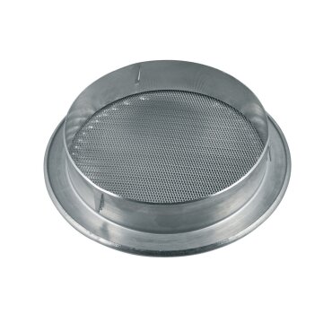 Universal Lüftungsgitter 200erR Metall mit Insektenschutznetz zur Luftführung Wohnraumlüftung