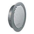 Universal Lüftungsgitter 200erR Metall mit Insektenschutznetz zur Luftführung Wohnraumlüftung