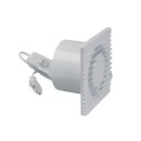 Wohnraumventilator 100erR weiß mit Ein-/Ausschalter am Kabel für Wand Bad Toilette etc