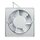 Wohnraumventilator 125erR weiß mit Ein-/Ausschalter am Kabel für Wand Bad Toilette etc