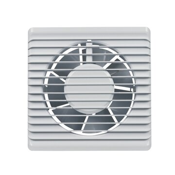 Wohnraumventilator 125erR weiß mit Feuchtigkeitssensor für Wand Bad Toilette etc