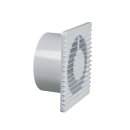 Wohnraumventilator 125erR weiß mit Feuchtigkeitssensor für Wand Bad Toilette etc