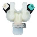 Magnetventil Ventil Waschmaschine für Whirlpool Bauknecht 481228128468 Bosch Siemens 00627658 627658 Gorenje 483017 2-fach 180° 11mm Ø