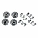 Universal Knebel Set 38mmØ silber 16-teilig als Ersatz für Herden Backöfen