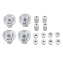 Knebelset 38mmØ weiß mit Adaptern Universal...