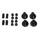 Universal Knebel Set 38mmØ schwarz 16-teilig als Ersatz für Herden Backöfen