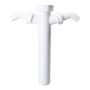 LUTH Premium Profi Parts Verstellrohr 1 1/2"x40mmØ mit 2 Geräteanschlüssen für Spülbeckensiphon 22164 1